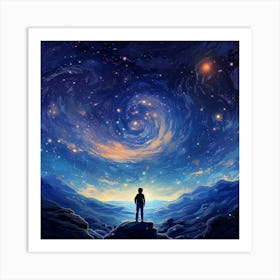 Starry Night Sky Art Print