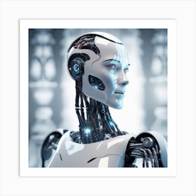 Robot Woman 5 Art Print