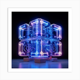 Cube 3D Art Print