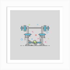 Gym Equipment Art Print