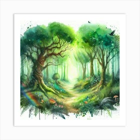 Forest Path Art Print