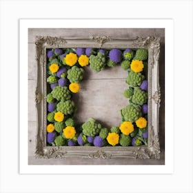 Flower Frame Art Print