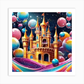 Castle Of Bubbles Art Print