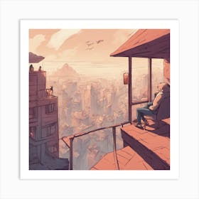 Cityscape 1 Art Print