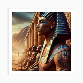 Egyptian Statue 9 Art Print