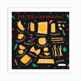Pasta Introduction Art Print