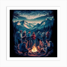 Campfire Art Print