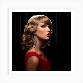 AI Taylor Swift 7 Art Print