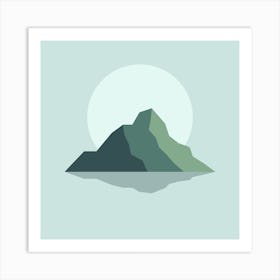 Mountain In The Water Art Print Art Print