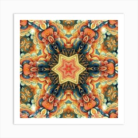 Psychedelic Mandala 84 Art Print