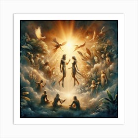 Birth Of The Gods Art Print