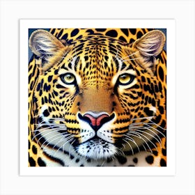 Leopard Face Art Print