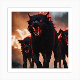 Devil Dogs Art Print