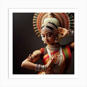 Indian Classical Dancer Art Print