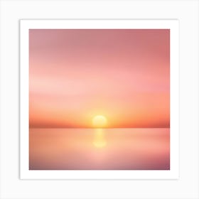 Abstract Sunset Over The Sea Art Print