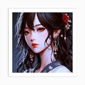 Anime Girl (2) Art Print