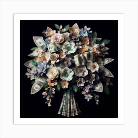 Bouquet Of Money Art Print