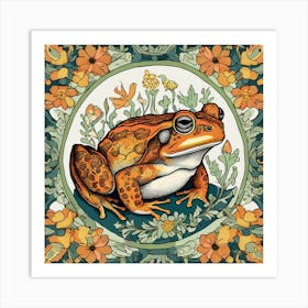 william morris frog 1 Art Print