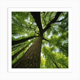 Looking Up At A Tree Art Print