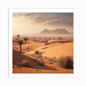 Desert Landscape - Desert Stock Videos & Royalty-Free Footage 34 Art Print