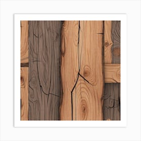 Wood Planks 36 Art Print