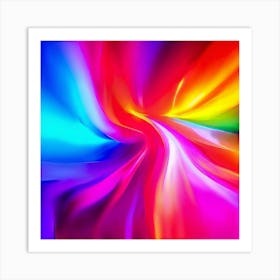 Abstract Colorful Swirl Art Print