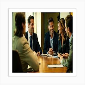 Business Meeting 2 Art Print