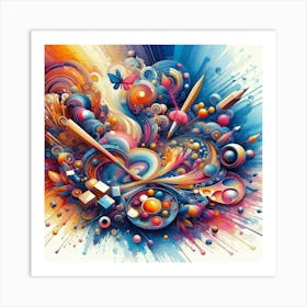 Abstract Painting 19 Art Print