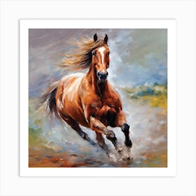 Horse Running 5 Art Print