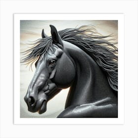 Creative Horse Beauty Illustration Nr 198 Art Print