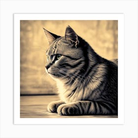 Cat Portrait 1 Art Print