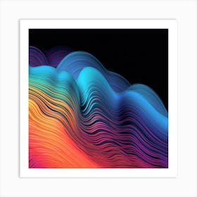 Abstract Wave Pattern Art Print