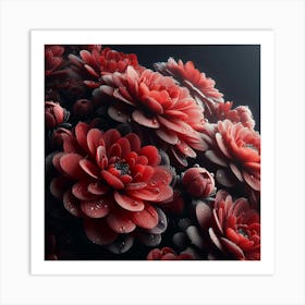 Red Flowers Art Print