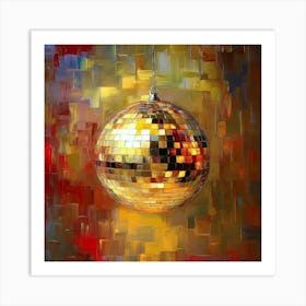 Disco Ball Canvas Print Art 9 Art Print