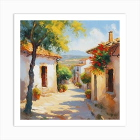 Village In Spain Art Print