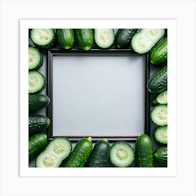 Frame Of Cucumbers 9 Art Print