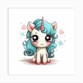 Cute Unicorn 48 Art Print