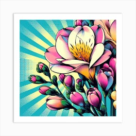 Freesia flower 1 Art Print