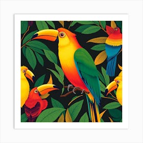 Toucans 8 Art Print