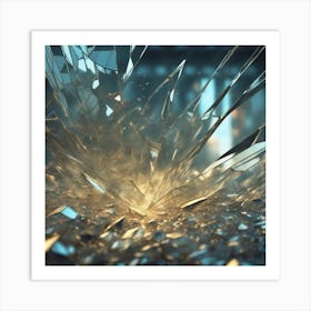 Broken Glass 18 Art Print