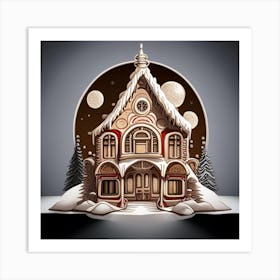 Gingerbread House Art Print