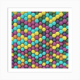 Hexagonal Pattern 4 Art Print