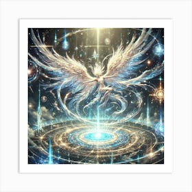 Celestial Seraph Gravity Flux Art Print