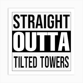 Outta tilted towers Art Print