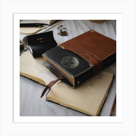 Leather Journal Art Print