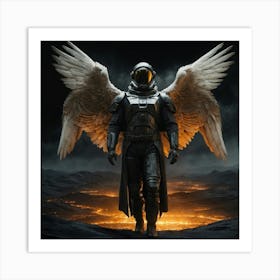 Default Astronaut Blade Runner Replicant Robot Angel Floating 0 1 Art Print