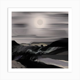 Dark Landscape Art Print
