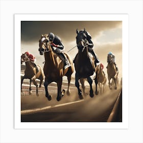 Horse Race 18 Art Print