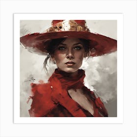 Red Hat 1 Art Print