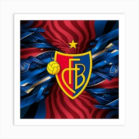 FC Basel 1893 Logo Wall Art 3 Art Print